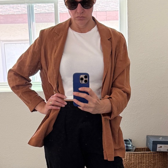 Madewell linen Blazer with Relaxed Fit and Notched Lapel - Picture 12 of 12